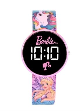 Kids Barbie Pink LED Watch (C5-X)